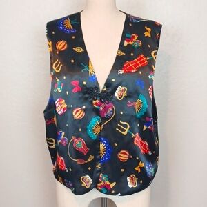 Vintage Diane Von Furstenberg The Color Authority Vest Size L